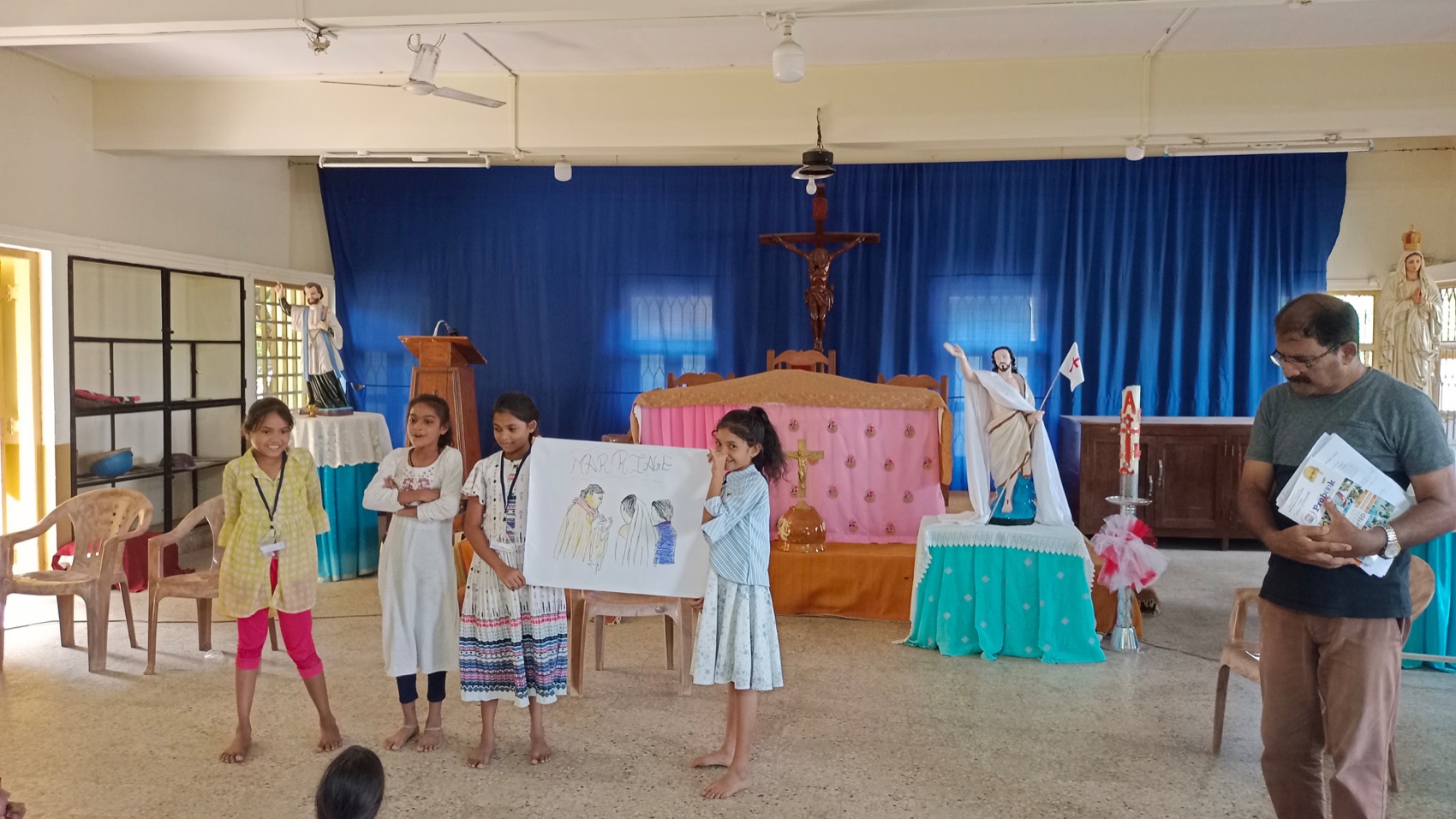A programme on the community stage