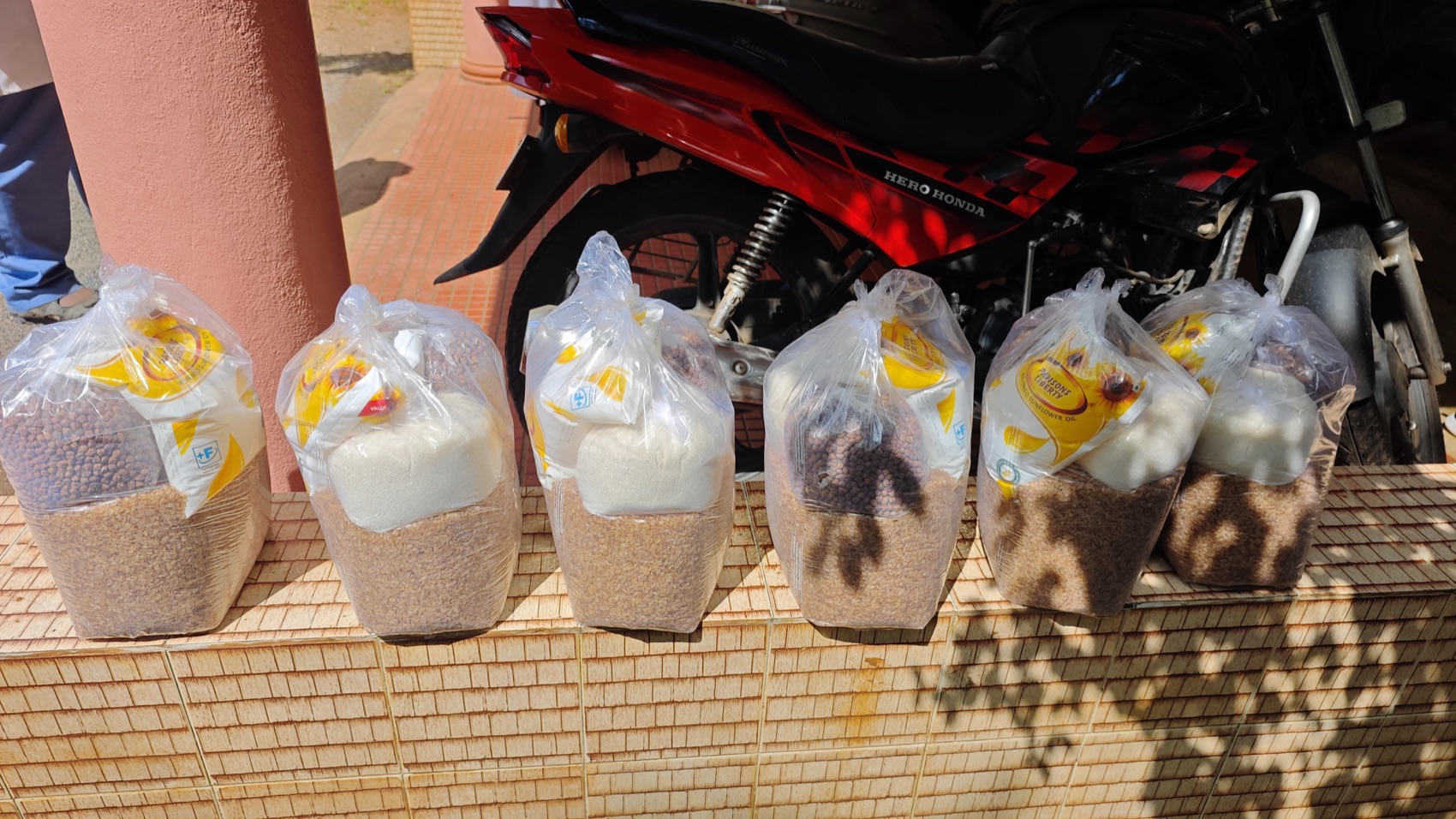 Provisions prepared for families in need