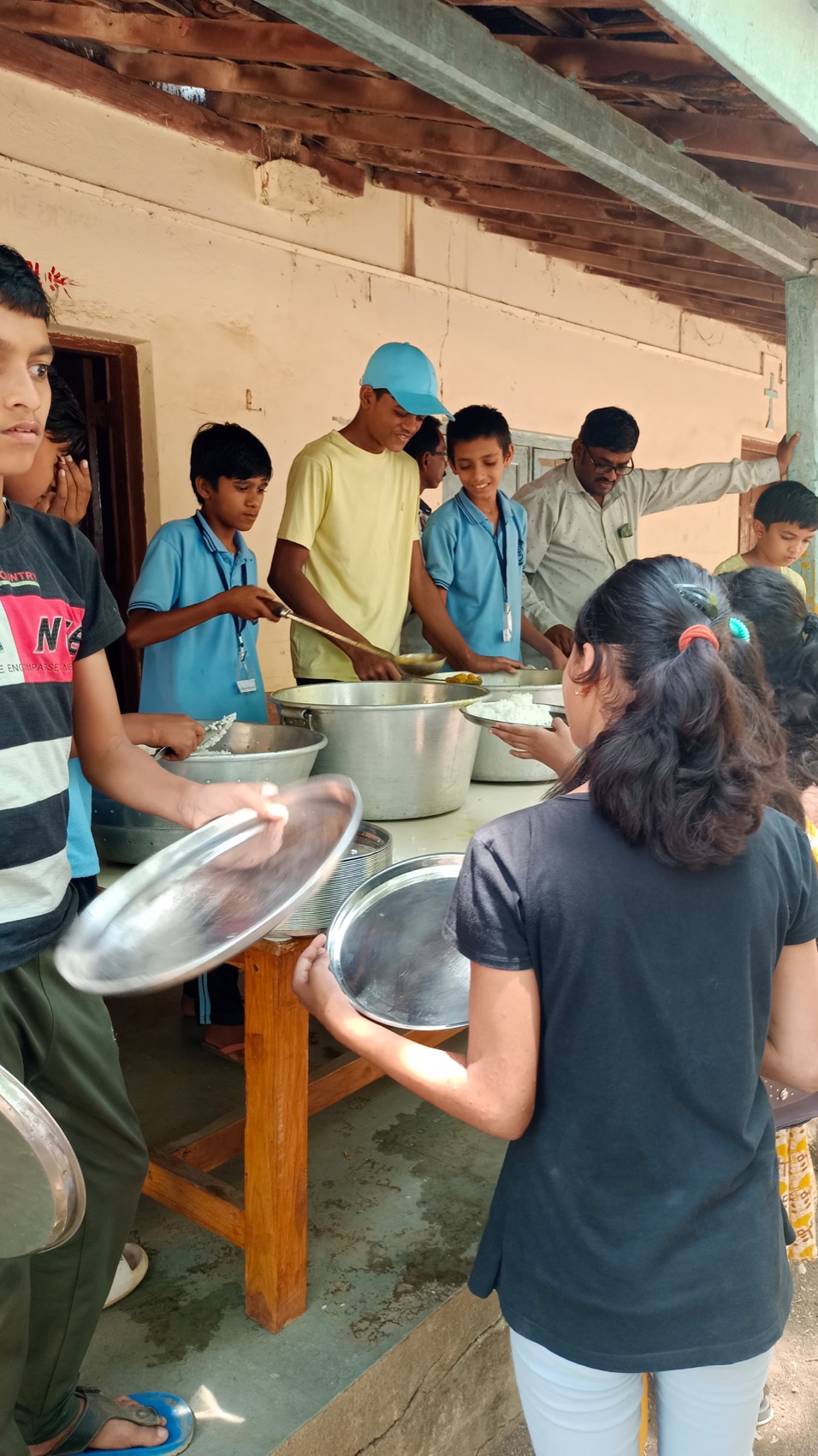 The community kitchen at work