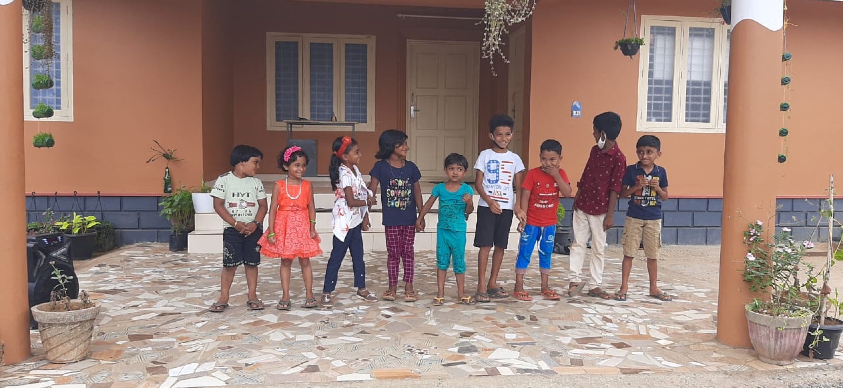 Children gather at Jeevan Dhara